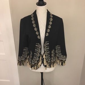 NASTY GAL Black Cropped Bolero Jacket